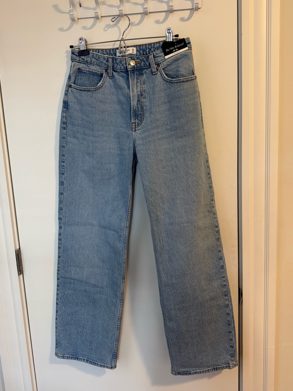 Abercrombie & Fitch Light Blue High-Rise 90s Relaxed Jeans Curve Love